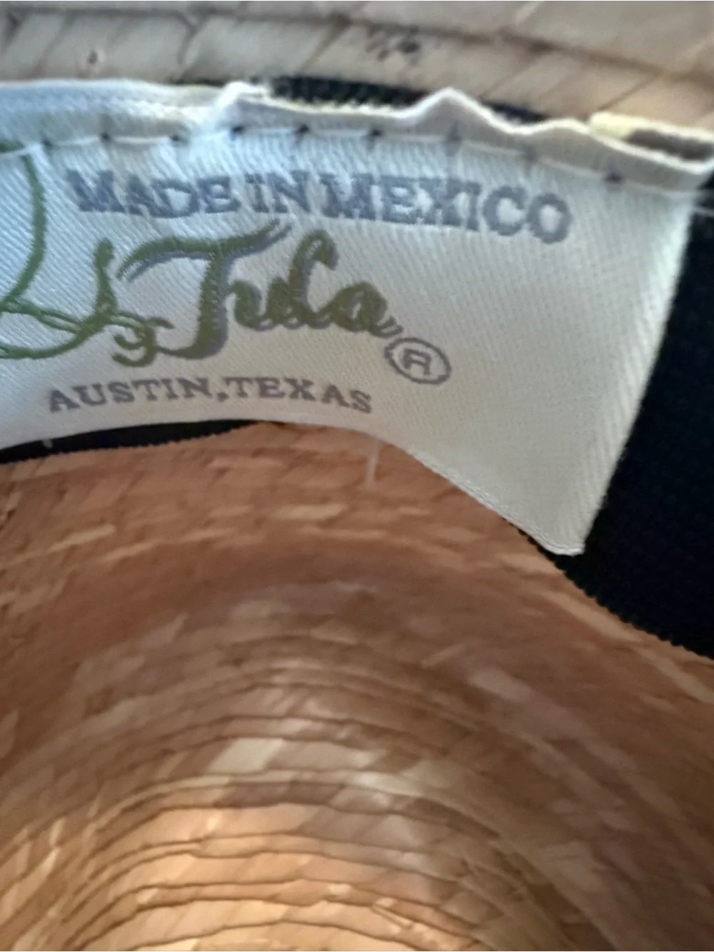 Tula Fedora Palm Straw Sun Hat Western Made in Mexico